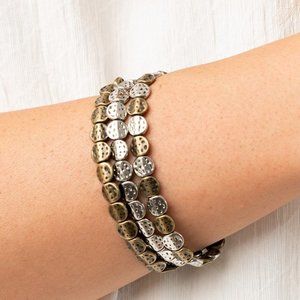 Hammered Heirloom Multi Bracelet